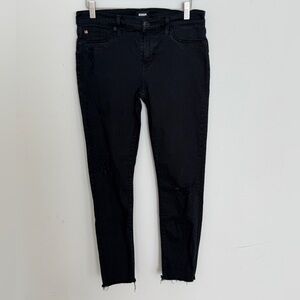 Hudson Jeans Women's Black Distressed Skinny Jeans Size 29